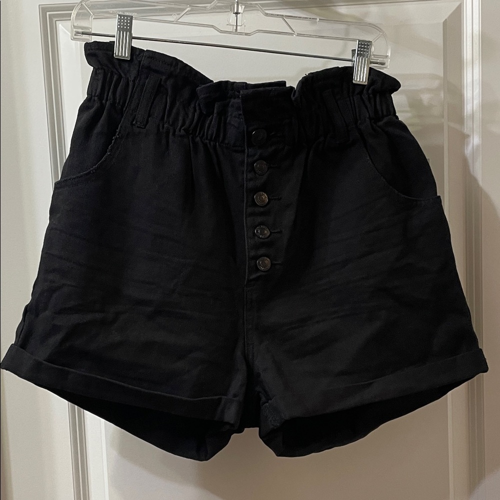 STS Blue Black High-Waisted Women Shorts